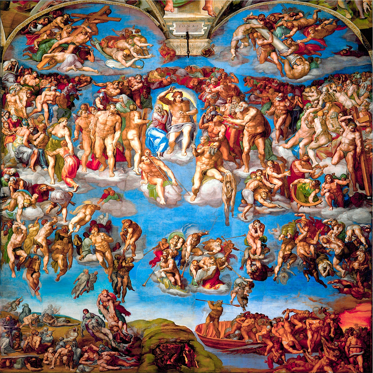 The Last Judgment by Michelangelo, 1541